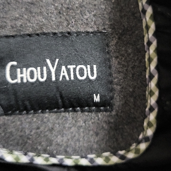 ChouYatou - Men's Gray Wool Sports Coat -Size M - Picture 5 of 9